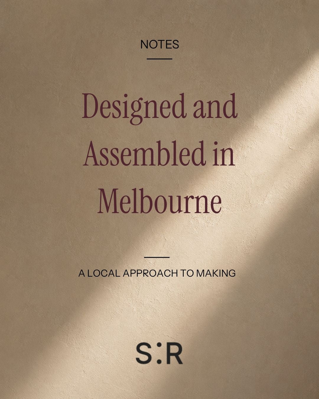 Designed and Assembled in Melbourne