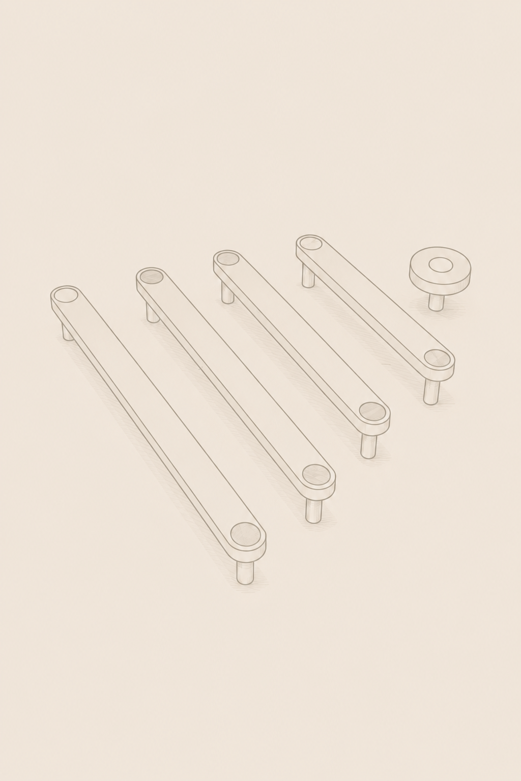 Ensemble Brass Hook — modular wall hook by Sloan Roberts. Solid brass finish with choice of metallic button detail. Suited to bathrooms, ensuites and wardrobes. Designed and assembled in Melbourne.