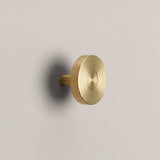 Ensemble Brass Handle in Knob size with Brass button detail by Sloan Roberts.
